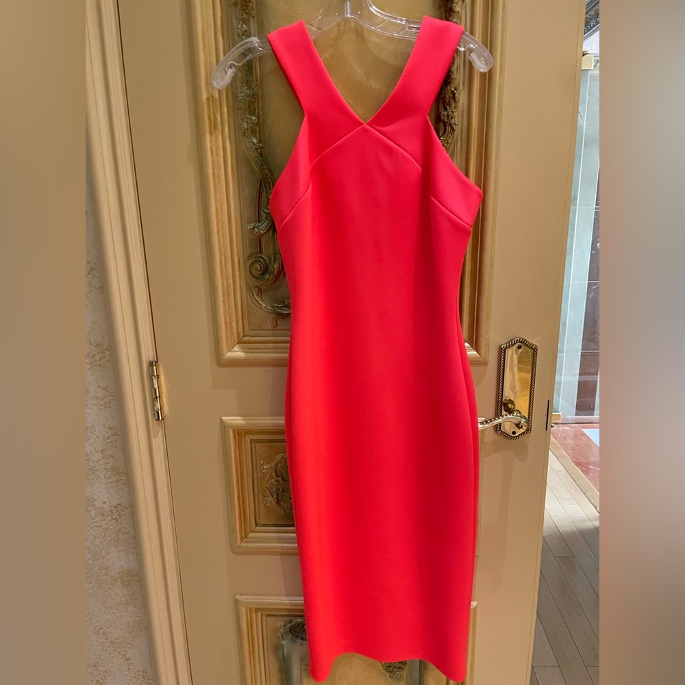 Hot pink dress